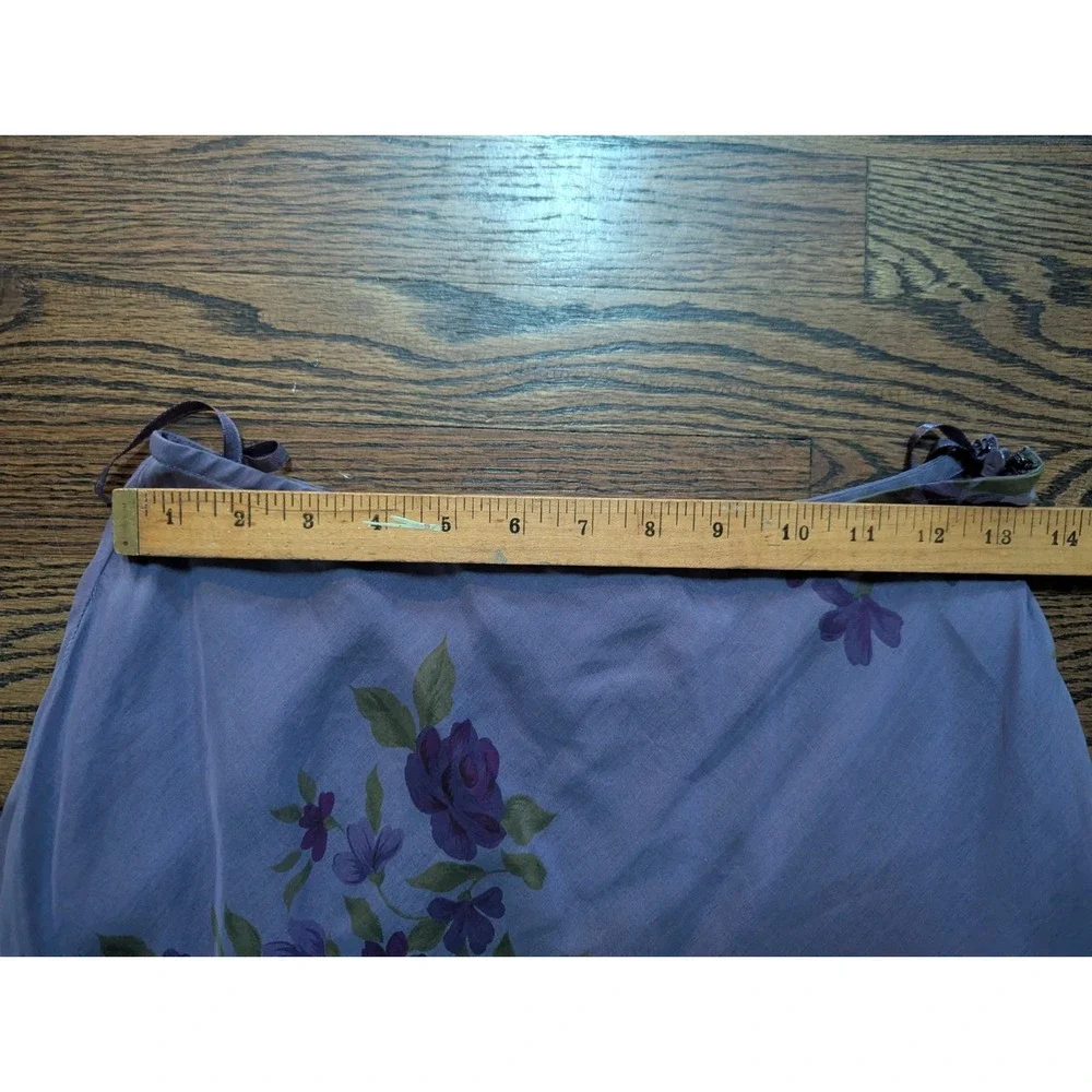 Vintage INC International Concept Silk Midi Skirt Boho 90s Feminine Size 6 Fairy